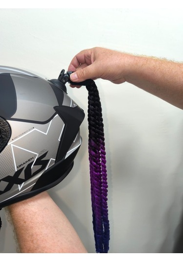 Akgüneş Kadın Kask Saçı Mor