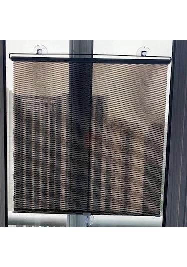 Gümüş Vantuzlu Mutfak Güneşlik Blok Uv Perdeler Karartma Perdesi Pencere Perdeleri Stor Perde