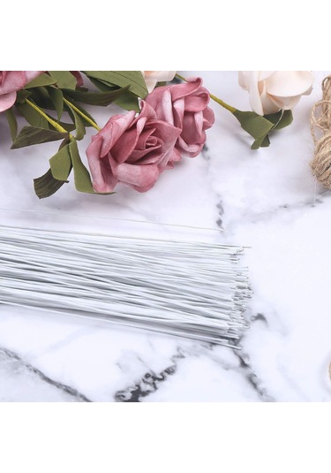 Roco Paper Çiçek Teli No:24 1 Mm - 38 Adet 60 Cm - Beyaz