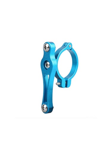 Fosenze Alüminyum Çelik Bisiklet Su Şişesi Tutucu Adaptörü - Ayarlanabilir, Sağlam Tutma, Tek Vida - Mavi