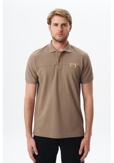 Arma Erkek Regular Fit Basic % 100 Pamuk Pike Polo Yaka Tişört Y29374355402 Gri-bej G8 Gri