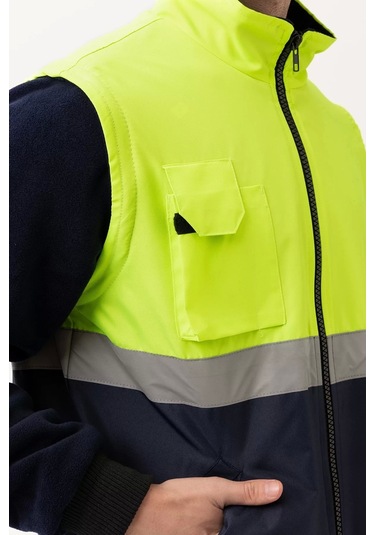 Kışlık İş Güvenliği Mont En Iso 13688 Pendula Renkli F.sarı--lacivert