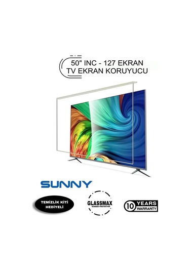 Sunny 50uhd8000 Uyumlu 50" Inç 127 Ekran Tv Ekran Koruyucu
