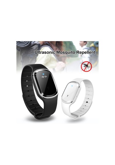 Dolıty Ultrasonik Anti Böcek Kovucu Bileklik Bantları Beyaz Beyaz