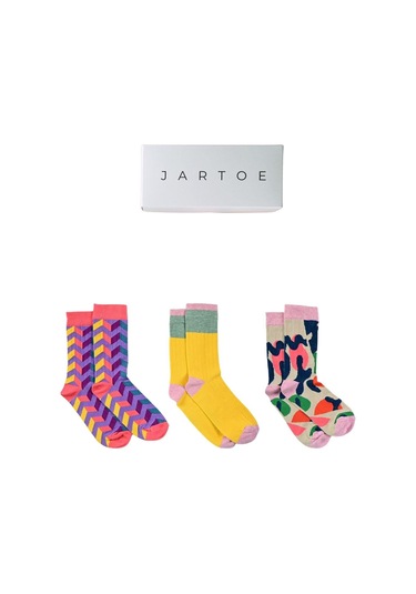 Kadın Teia 3'lü Soket Çorap Renkli