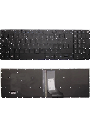 Siyah-ışıklı, Notebook Klavye - Acer Aspire 5 A515-51g-51ry Muadili İle Uyumlu