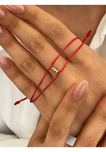 14 Ayar Altın Üç Dorikalı Tasarım Zarif Altın Bileklik Altın