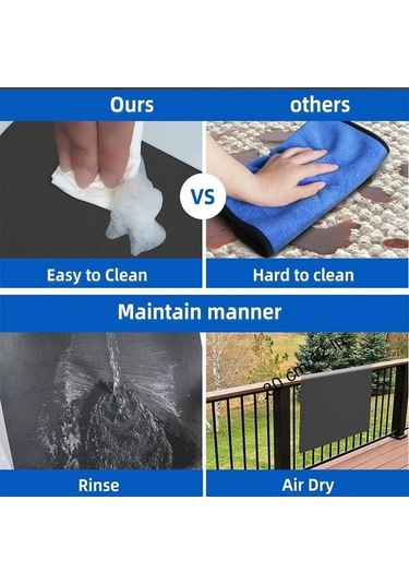 Ulzyvf Mutfak Tezgahı Su Emici Kurutucu Paspas, 30x50cm Gri, Dayanıklı Pratik Koyu Gri Koyu Gri