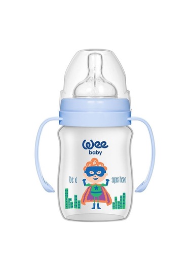 Wee Baby Klasik Plus Gen.Ağızlı Kulplı PP.Biberon 150 Ml