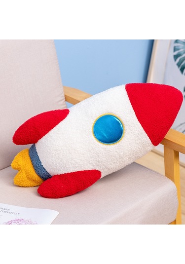 Jifan Astronot Yastağı Uçak Yastağı Roket Bebek - Uçak Kırmızı