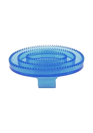 Elmpaly Mavi At Tımar Tarak - Sağlam Fırça Masajlı Aygır Bakımı