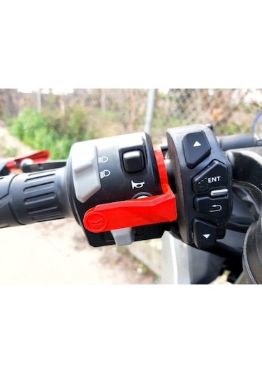 Cfmoto 250sr - 250nk Uyumlu Korna Basma Aparatı Renk:kırmızı