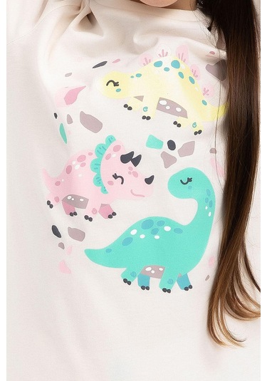 Roly Poly 2793 Cute Animals Vanilya Kız Çocuk Pijama Takımı Vanilya