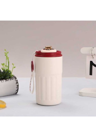 Pazly 316 Paslanmaz Çelik Arabası Olabilir Kahve Termos Fincanı Kırmızı Renk Kırmızı