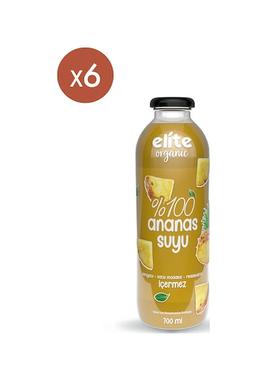 6'li %100 Ananas Suyu 700 Ml