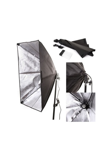 Fototek 50 x 70 CM Tek Duylu Sürekli Işık Softbox + 2 M Işık Ayağı