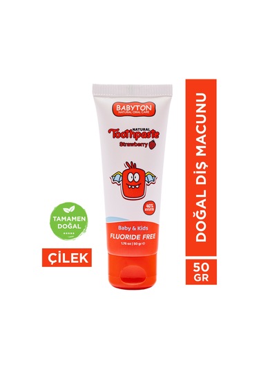 Babyton Çilek Organik Diş Macunu 50 G