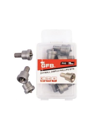 Gfb 2557 Şapkalı Yıldız Ph2x25 Mm Bits Uç 10 Adet