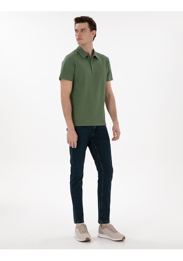 Pierre Cardin Erkek Haki Tişört 50307581-vr027 Haki