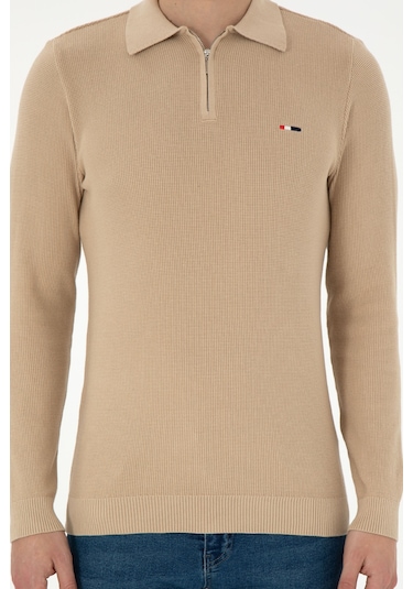 U.s. Polo Assn. Erkek Kum Kazak /triko 50298266-vr085 Kum