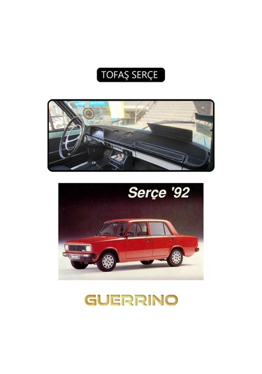 Tofaş Serçe Torpido Koruma Halısı Siyah Kenar Uyumlu