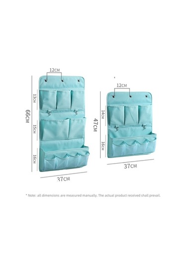 Besthome1 Duvar Monteli Kumaş Depolama Çantası, İki Seviyeli Telefon&aksesuar Saklama, Yatak Odası/kolej Odası Organizatörü Gi