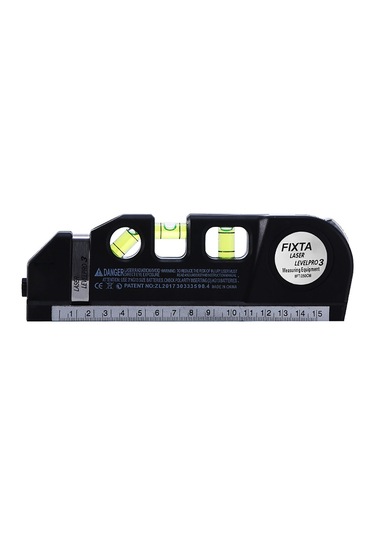 Xindoker 3 Çizgi Lazer Seviye Aleti: Dikey-yatay-kesişme Lazer, Esnek Kalınlaşmış Metre, Keskin Ölçek, Düşmeye Dayanıklı Abs Kasa, Ergonomik Tutuş