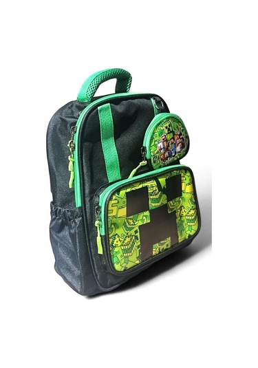 Anaokulu Sırt Çantası Ultra Lüx Erkek Çocuk Kreş Çantası 33 25 Cm Ortopedik Oyun Karakter Baskılı Siyah