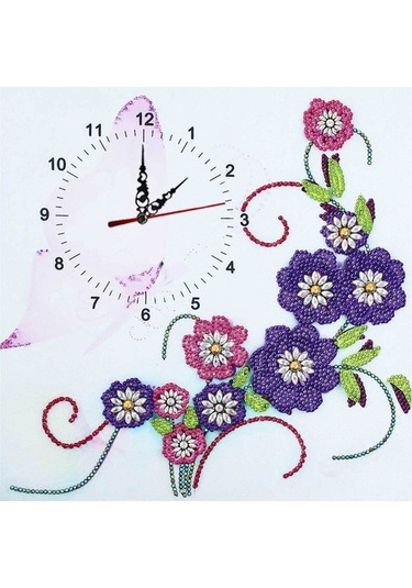 Ulzyvf 5d Elmas Saat Duvar Dekoru - Kolay Dıy Seti İle Özel Şekilli Saat Yapımı Diğer
