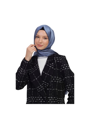 Çift Taraflı Düz Jakar Şal Parlak & Mat Dokulu, Özel Gün Şalı, Düz Renk Kot