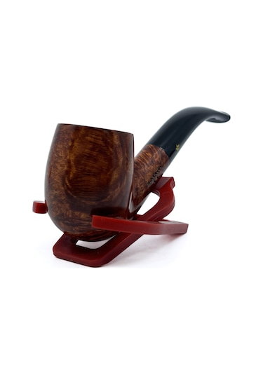 Şahin Sarı Yıldız Bent Billiard 9mm Filtreli Akrilik Saplı Pipo X-160