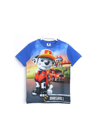 Dobakids Erkek Çocuk Paw Patrol Marshall 3d Baskılı T-shirt Saks