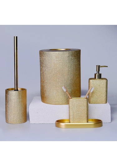 Selim Linen Banyo Seti Altın 155alt15rs Altın
