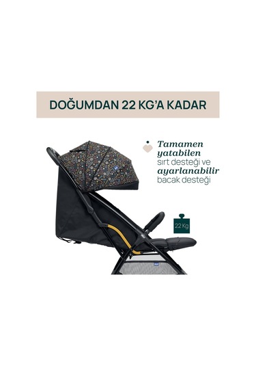 Chicco Glee Bebek Arabası Playful Black 08087068750000