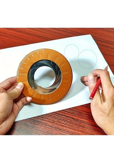 Fochsia Dıy Metal Daire Çizim Aleti 1 Adet Hassas Ayarlanabilir Kalem Ev Dekorasyon Projeleri