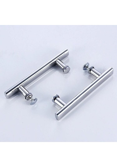 2 145 Mm Krom Duş Kapı Kolu 25 Mm 14,5 Cm , Delik