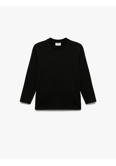 Koton Uzun Kollu Bisiklet Yaka Pamuklu 5'li Tişört Seti Mavi 6wkb10268tk Mavi