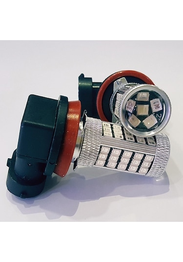 Eco H11 Sis Farı Led Ampul 63 Ledli Mercekli Deli Mavi