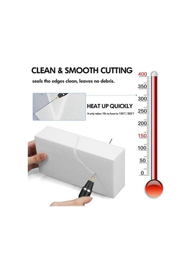 Wealthglow Köpük Kesici Sıcak Tel Bıçağı Köpük Kesici Alet Seti 3 Strafor Kesme Makinesi Kalemi, El Sanatları Dıy Ab Fişi Uçlar Renkli 1vhjf0