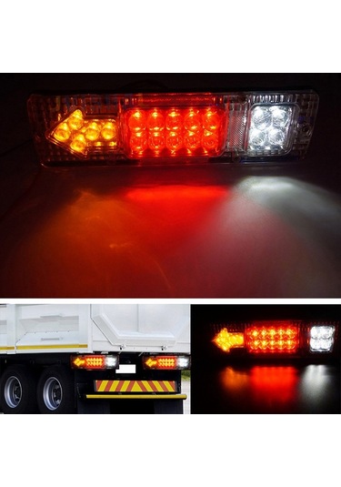 12 V 19 Led Araba Kamyon Römork Kamyon Fren Durdurma Arka Kuyruk Gösterge Lambası Uyarı Işıkları Su Geçirmez Yurt Dışından