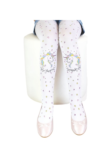 Daymod Çocuk Unicorn Muz Külotlu Çorap Mor