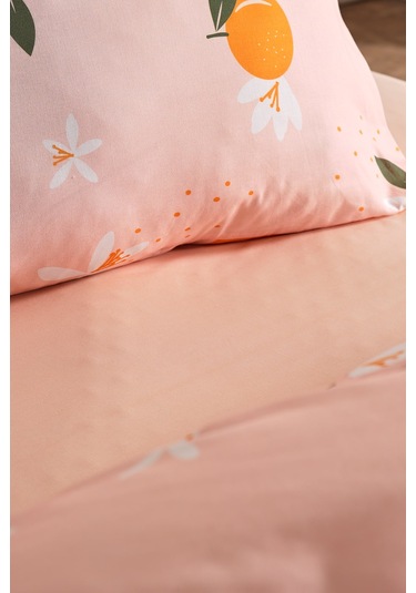 Ranforce Joyful Orange Nevresim Takımı Tek Kişilik Turuncu