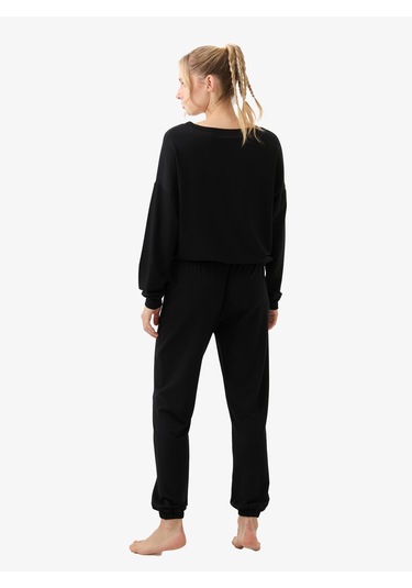 Kadın Pijama Üstü 51956 - Siyah Siyah