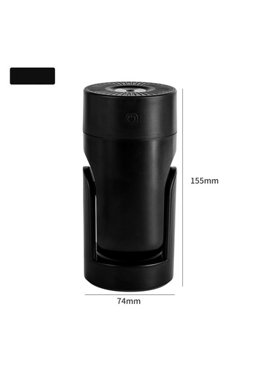 Akıllı Sabit Nem Otomatik Sallamalı Kafa Nemlendirici-siyah