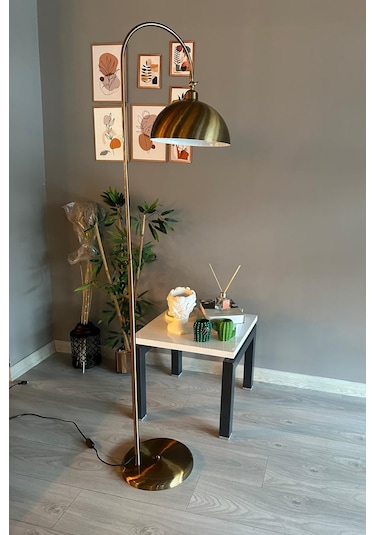 Dimmerli Eskitme Lambader Hareketli Başlık Modern Dekoratif Metal Oturma Odası Çalışma Odası Zemin Eskitme