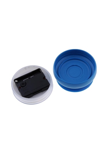 Homyl Banyo Mutfak Için Suya Dayanıklı Mini Duvar Saati Mavi Mavi