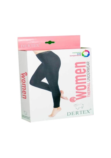 Dertex Egemoda Termal Kadın Taytsiyahm Siyah