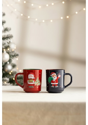 Santa Party 2'li Kupa Seti 250 Cc Renkli