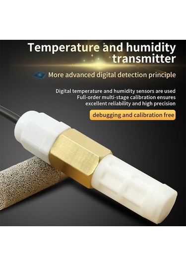 Supermarket1 Endüstriyel Rs485 Modbus Sıcaklık-nem Sensörü -40 C-120 C Su Geçirmez Metal Prob
