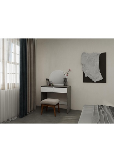 Huzur Makyaj Masası Hanoi-beyaz Beyaz